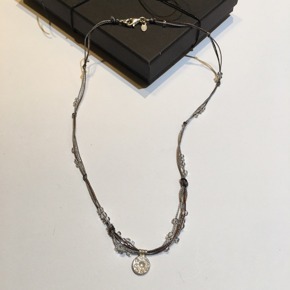 Peyote Bird 925 Sterling Silver Silk Bead Necklace - Picture 2 of 8